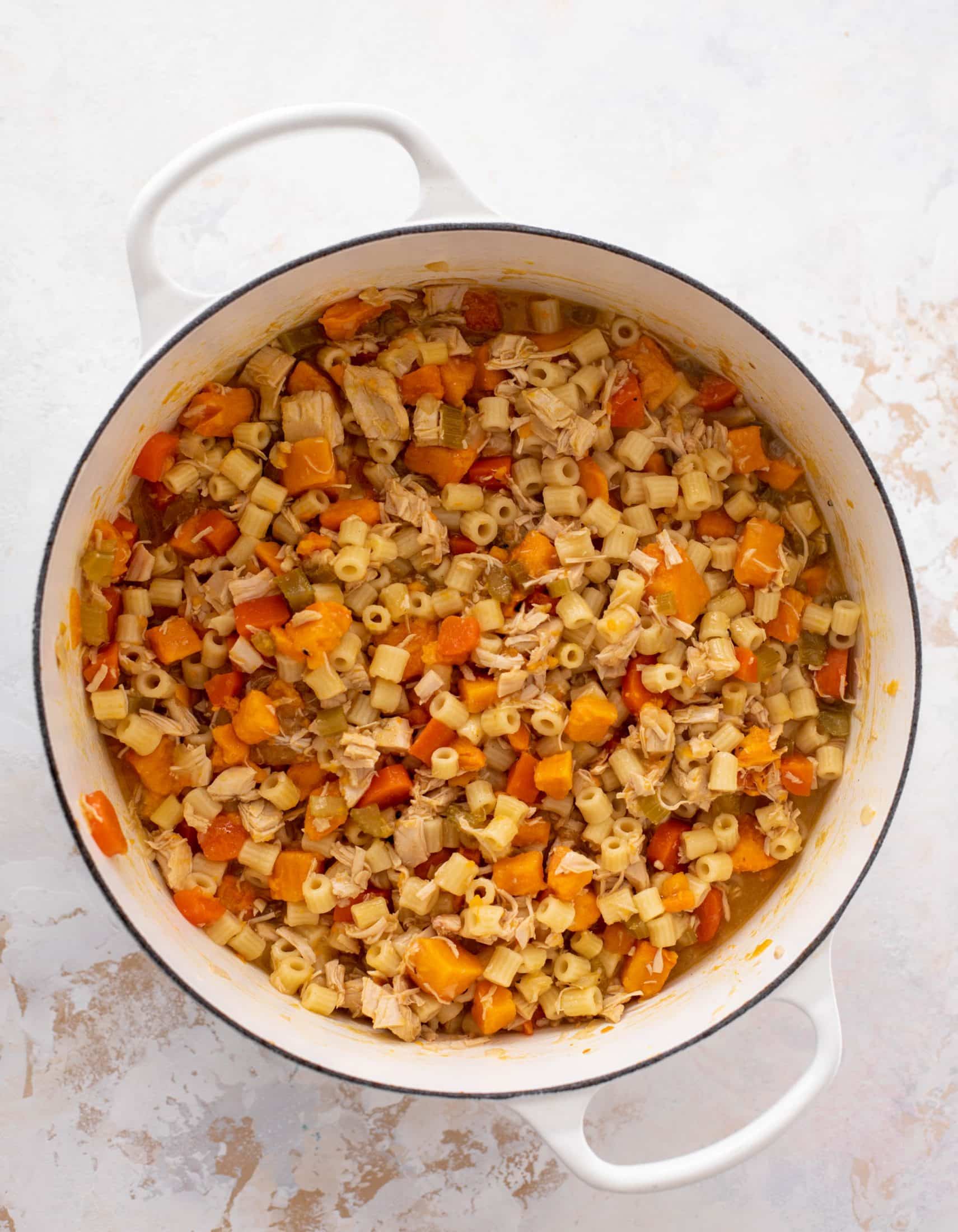 sweet potato chicken noodle soup