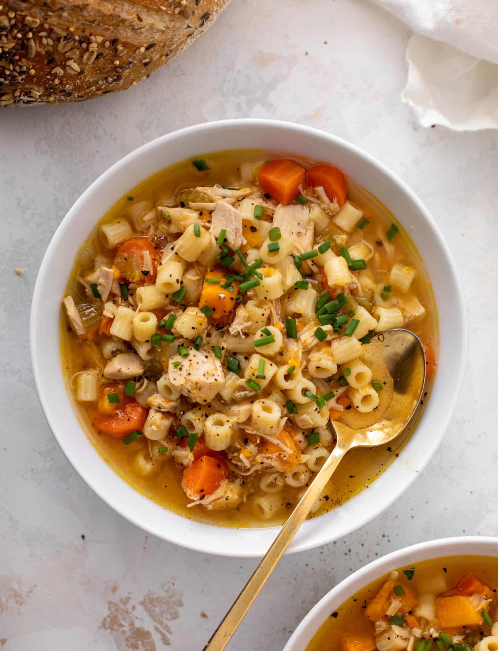 sweet potato chicken noodle soup