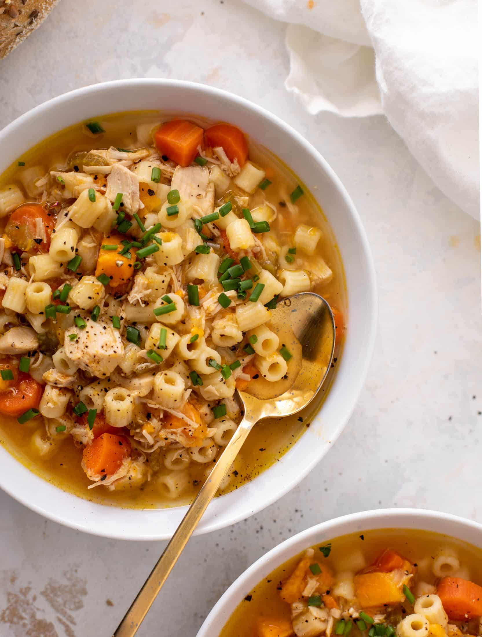 sweet potato chicken noodle soup