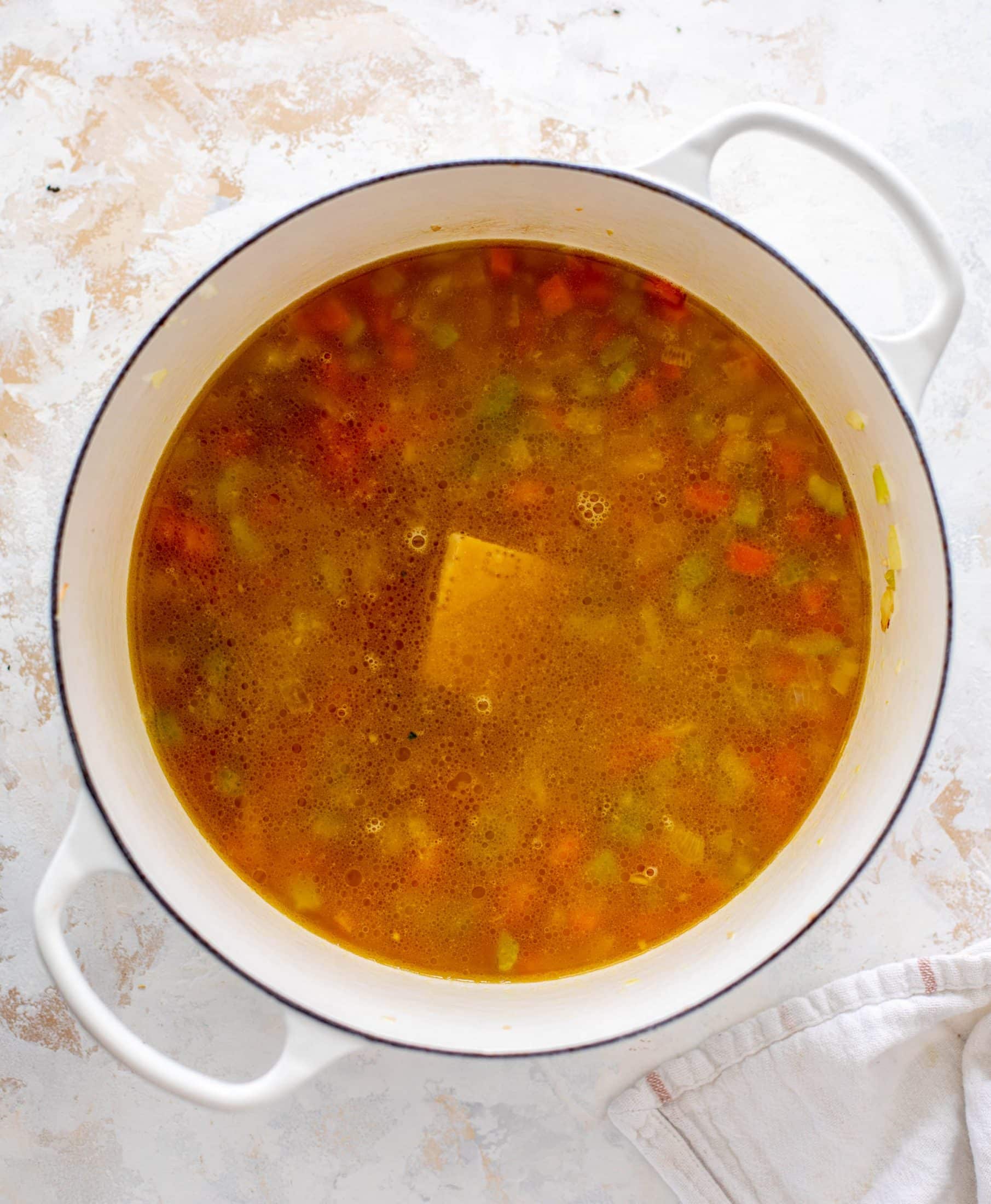 cozy white bean kale soup