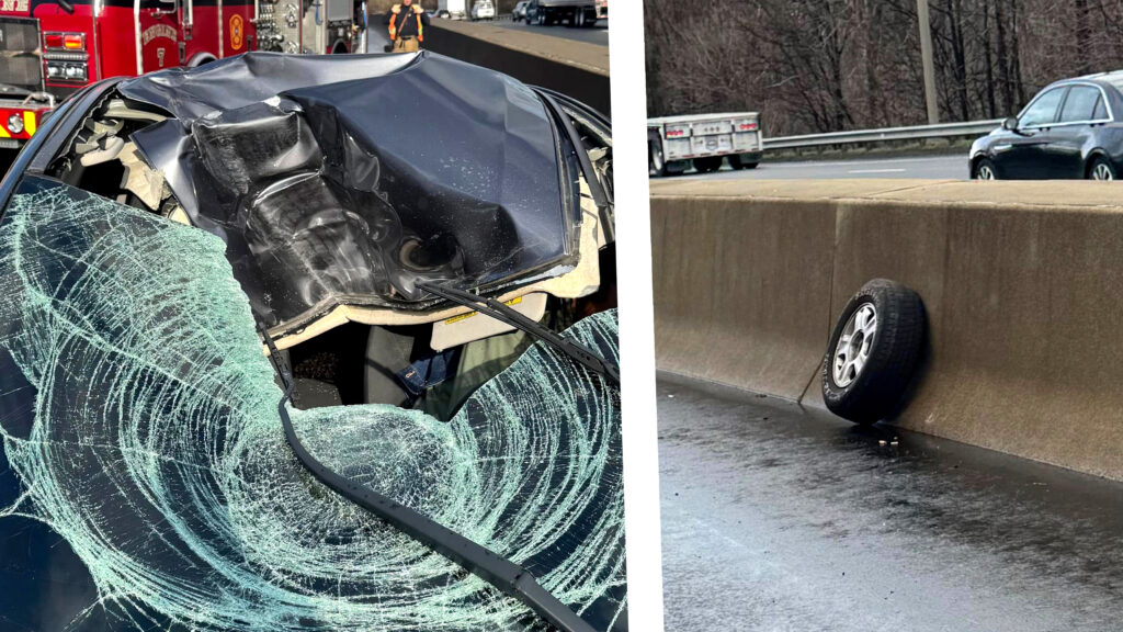 How Much Damage A Stray Tire Can Cause If It Hits Your Car