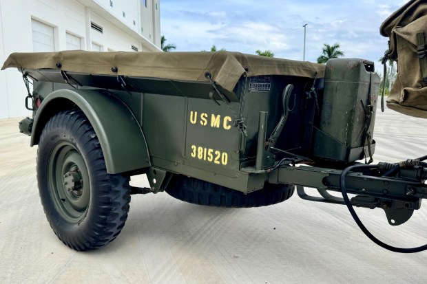 No Reserve: 1952 Willys M38A1 w/M-100 Trailer