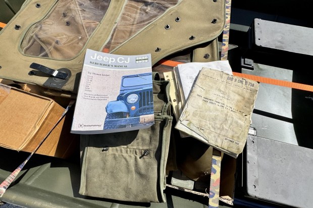 No Reserve: 1952 Willys M38A1 w/M-100 Trailer