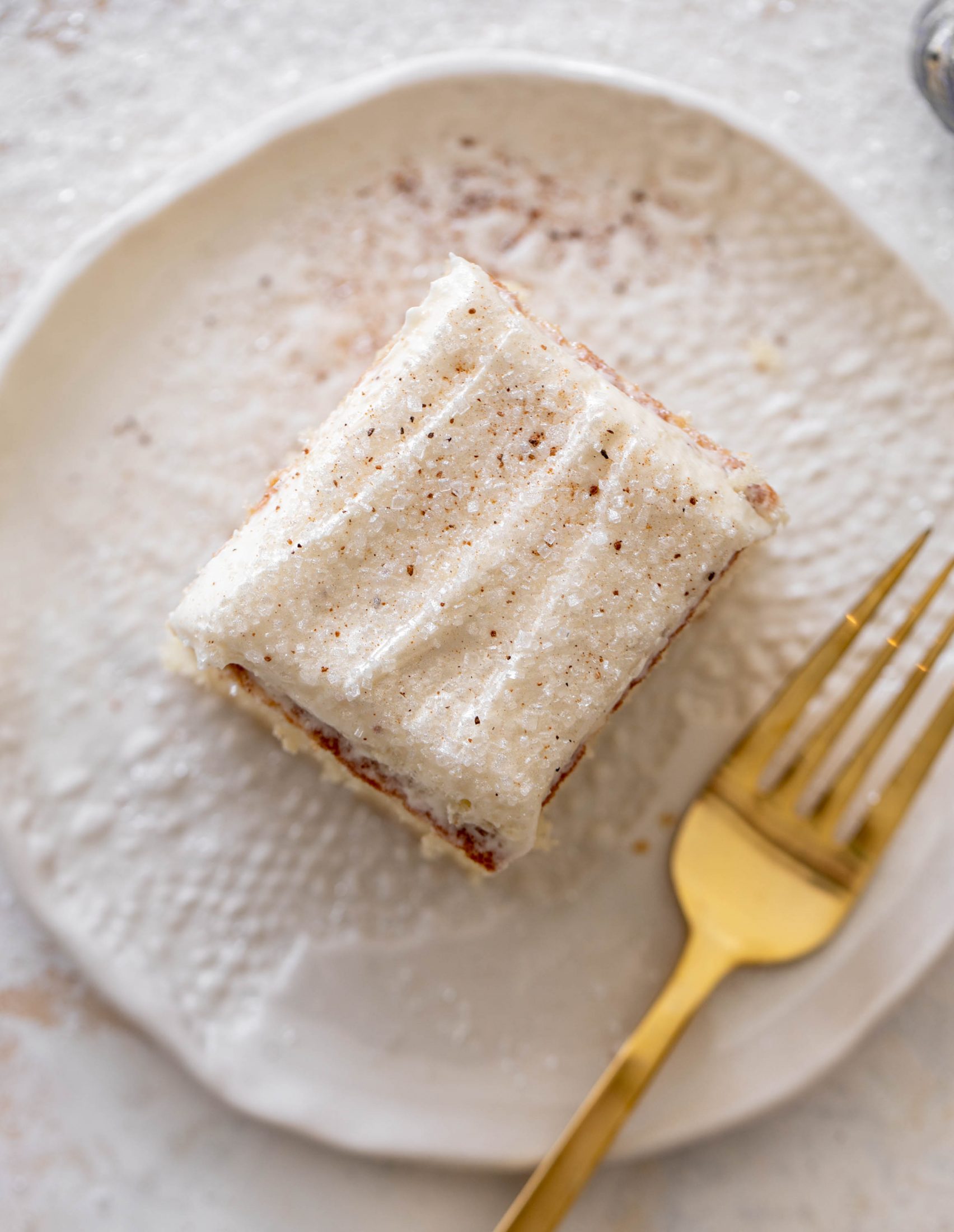 eggnog sheet cake