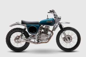 Vintage motocross bike built by Frontwheel Motors